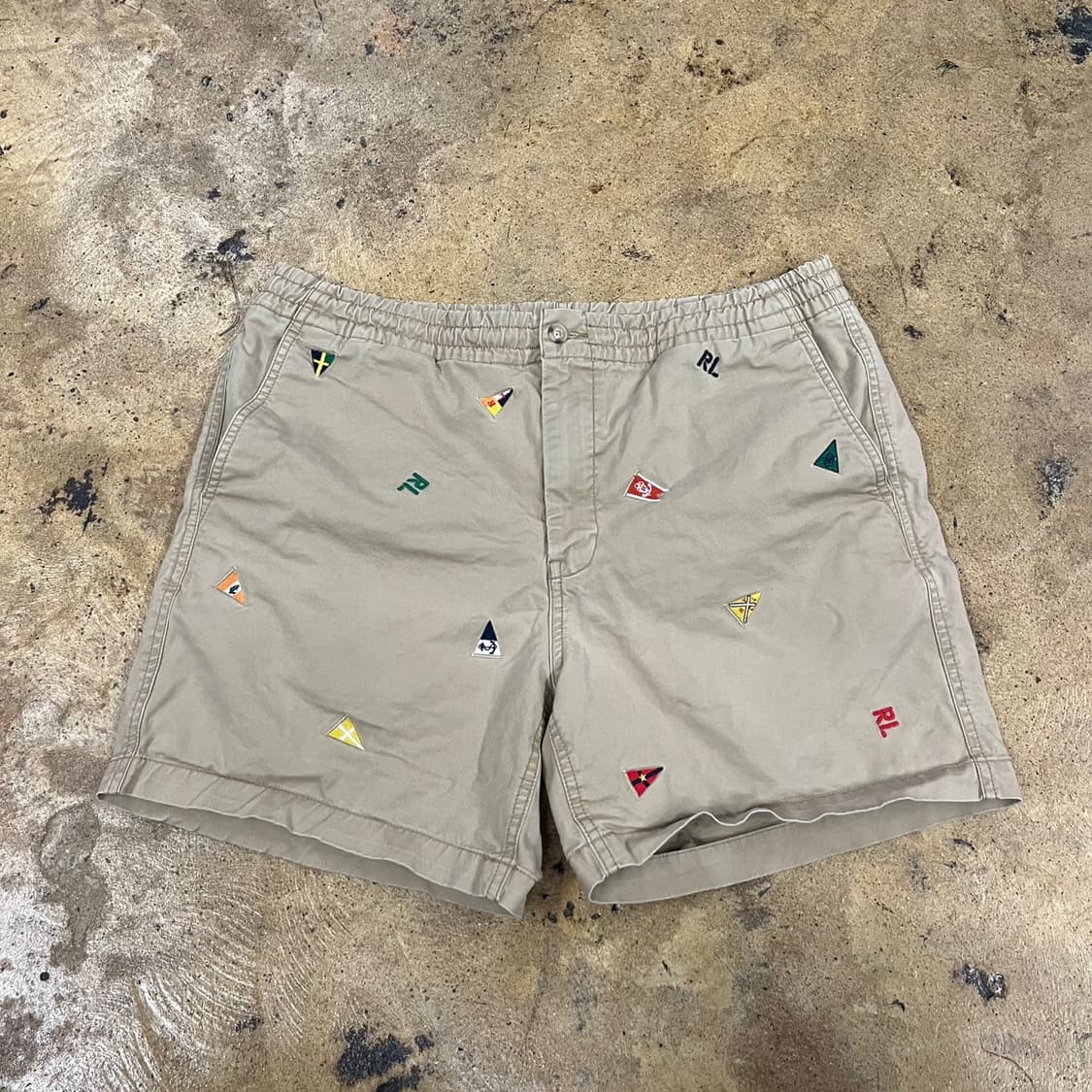 [정품/L] 폴로 랄프로렌 베이지 숏팬츠 자수 반바지 b19 상품이미지3