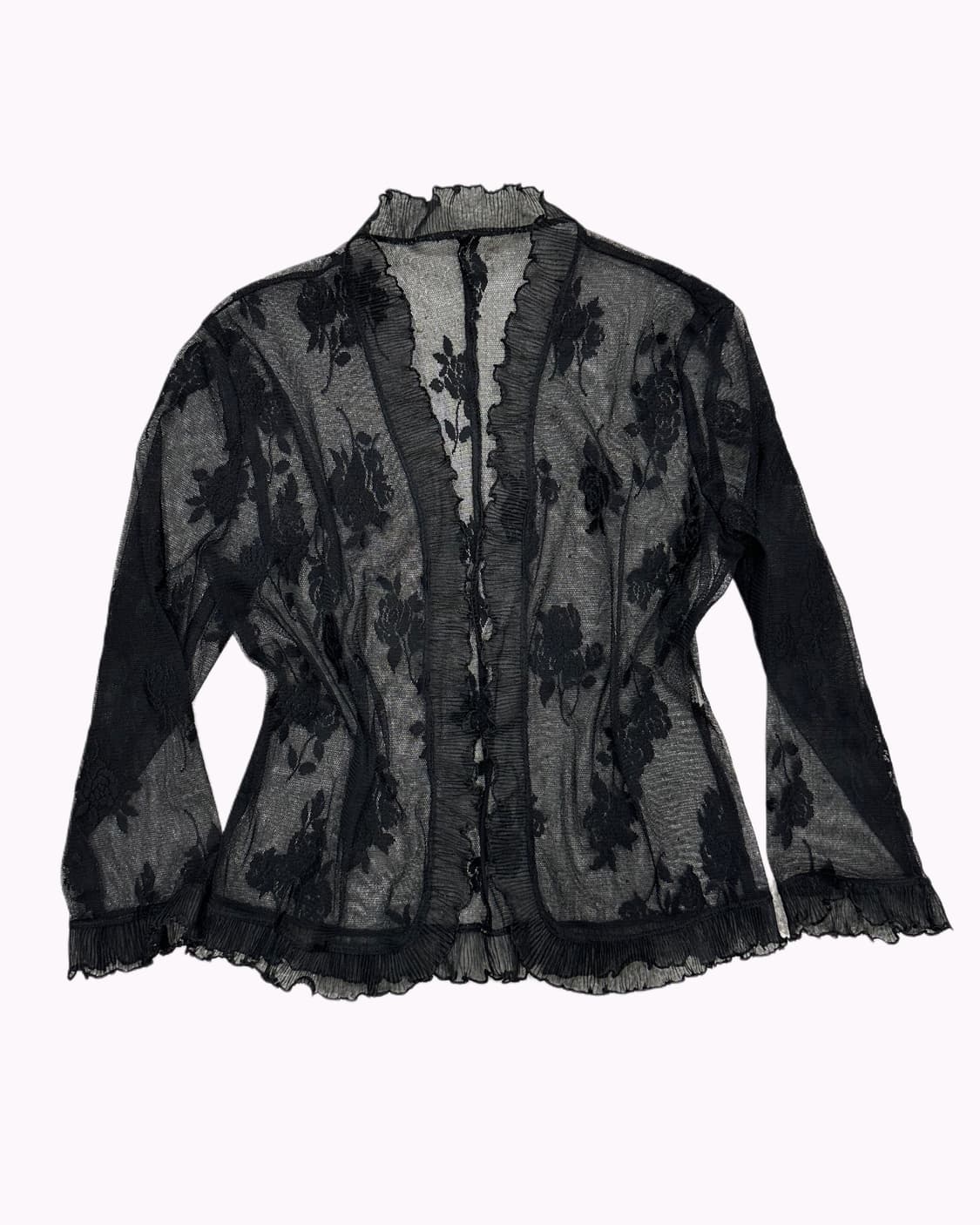 rose pattern lace cardigan 상품이미지1