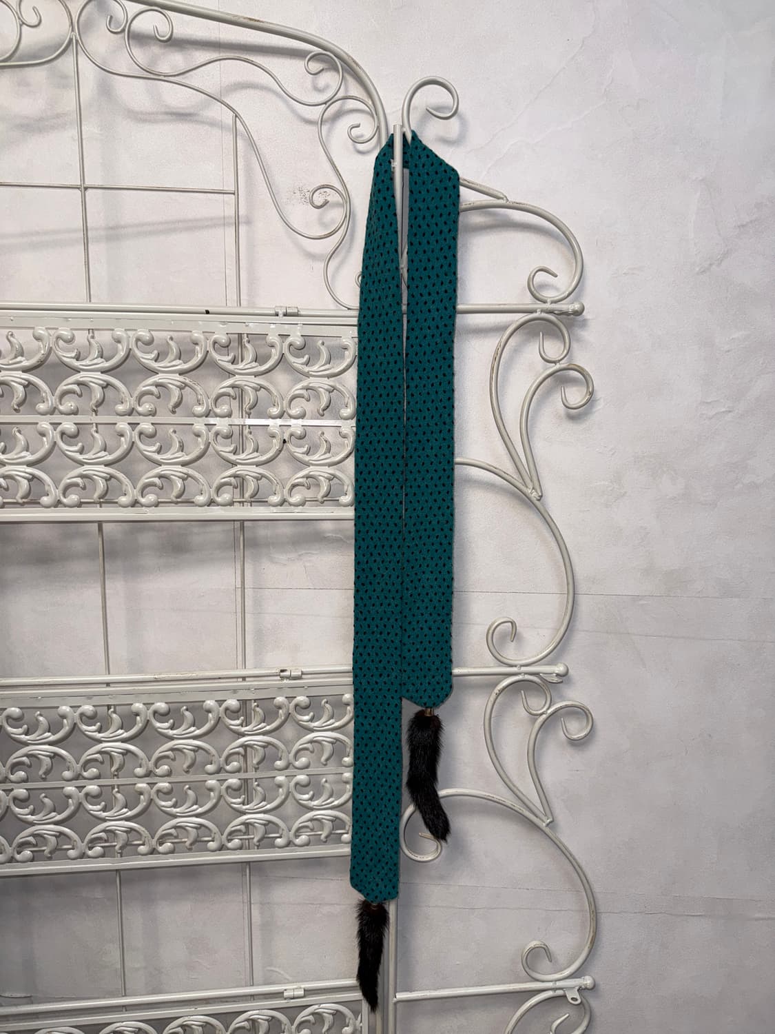 Mint dot mink fur detail muffler 상품이미지3