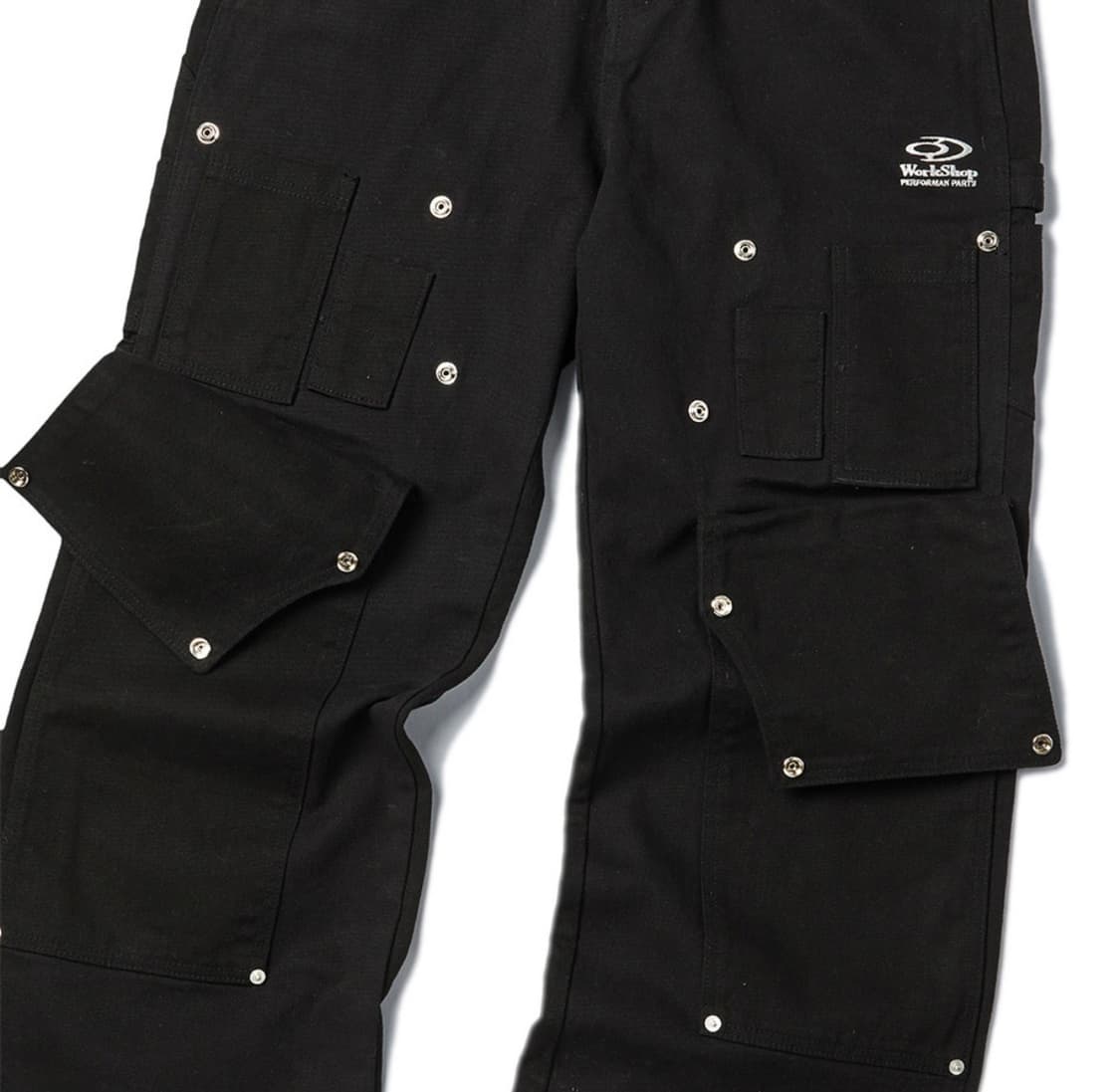 카펜터 데님 팬츠 블랙 상품이미지3