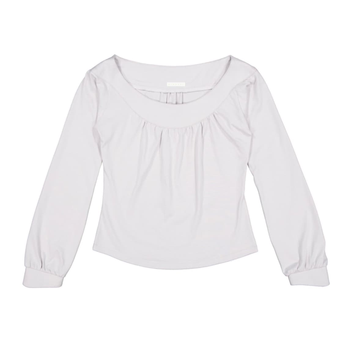 샴 SIAMESE SHIRRING TOP LAVENDER GRAY 판매 상품이미지1