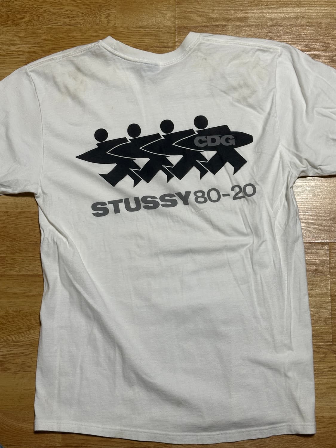 Stussy x CDG Surfman T-Shirt White 상품이미지2