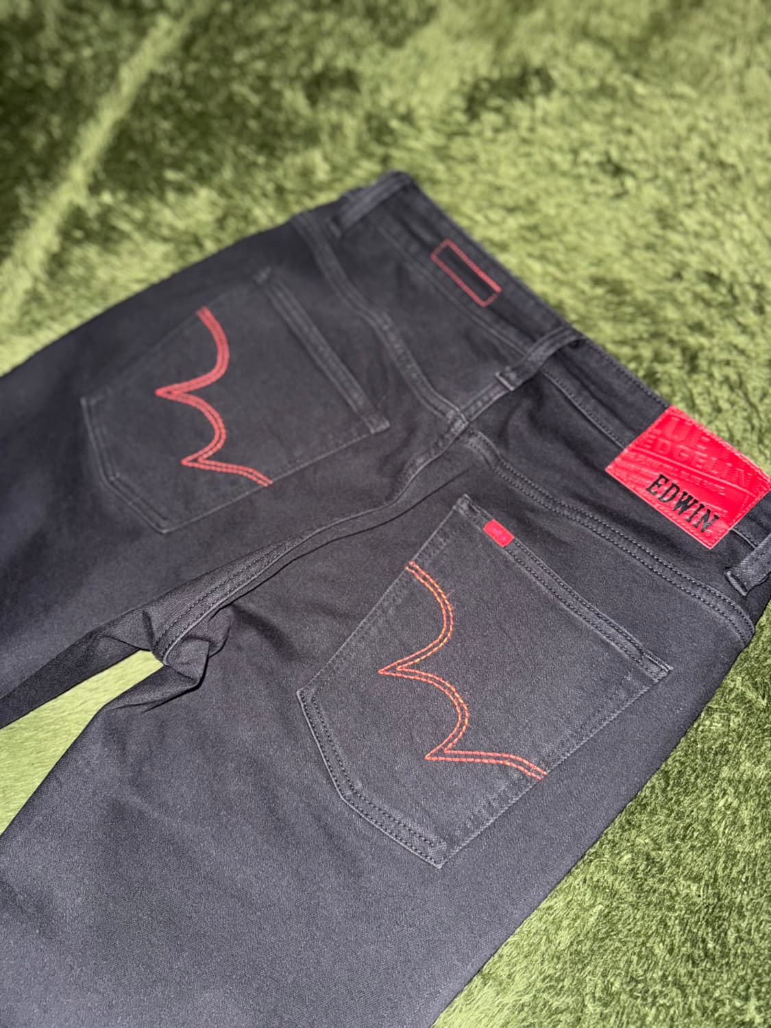 [31] EDWIN 에드윈 재팬 윈터 코튼 팬츠 워시드 블랙 상품이미지8
