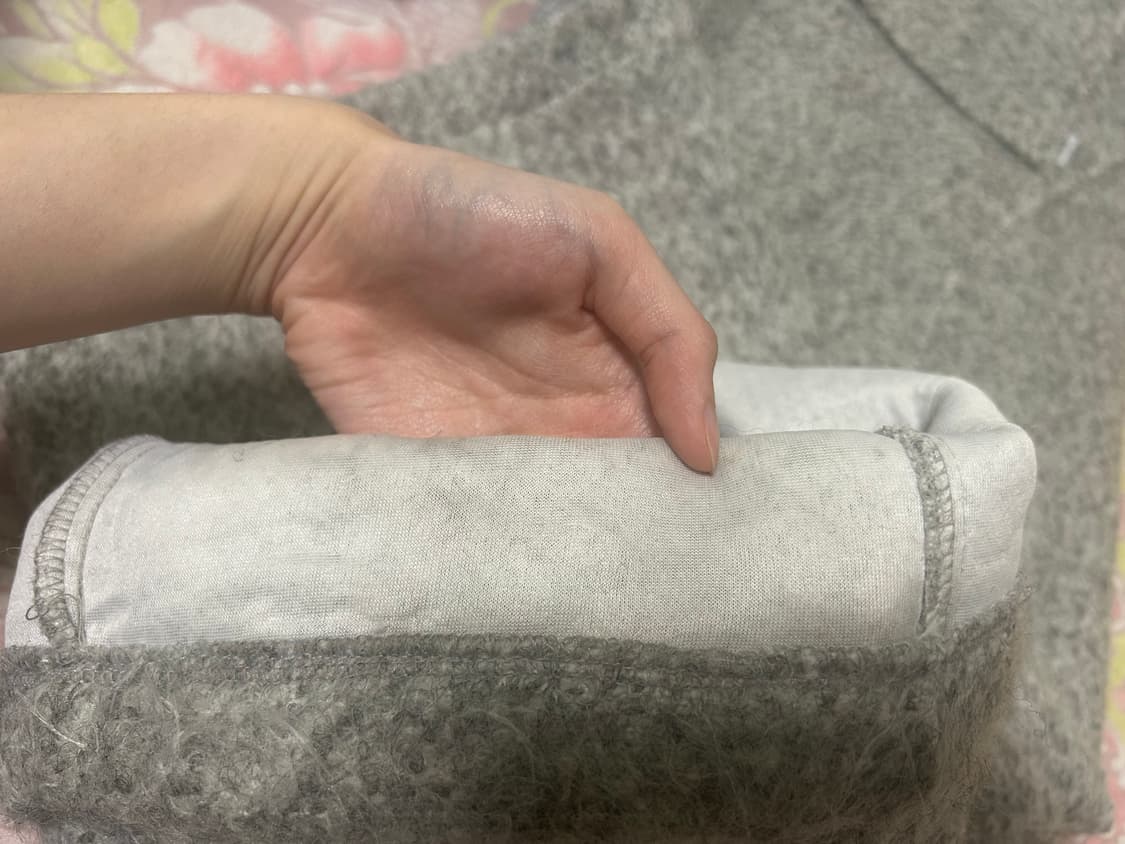 세릭 hairy wide pants/gray 상품이미지5