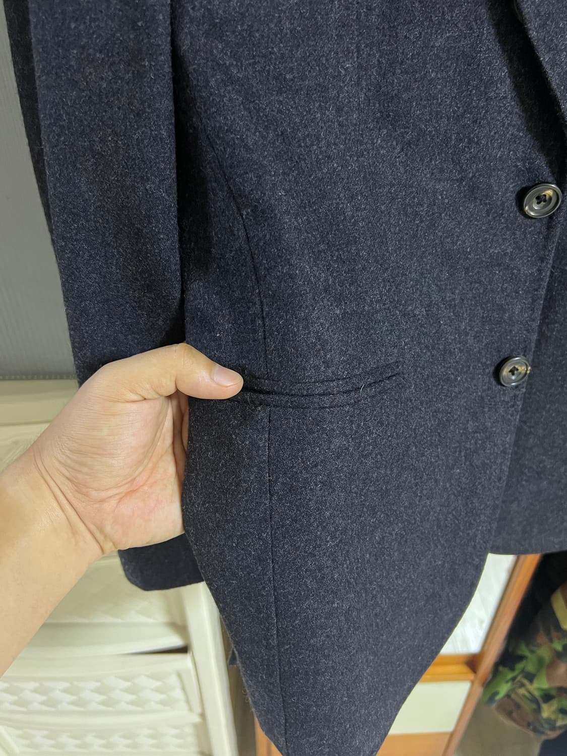 마링앤에반스 플란넬 컬랙션 차콜 비스포크 맞춤 자켓 상품이미지6