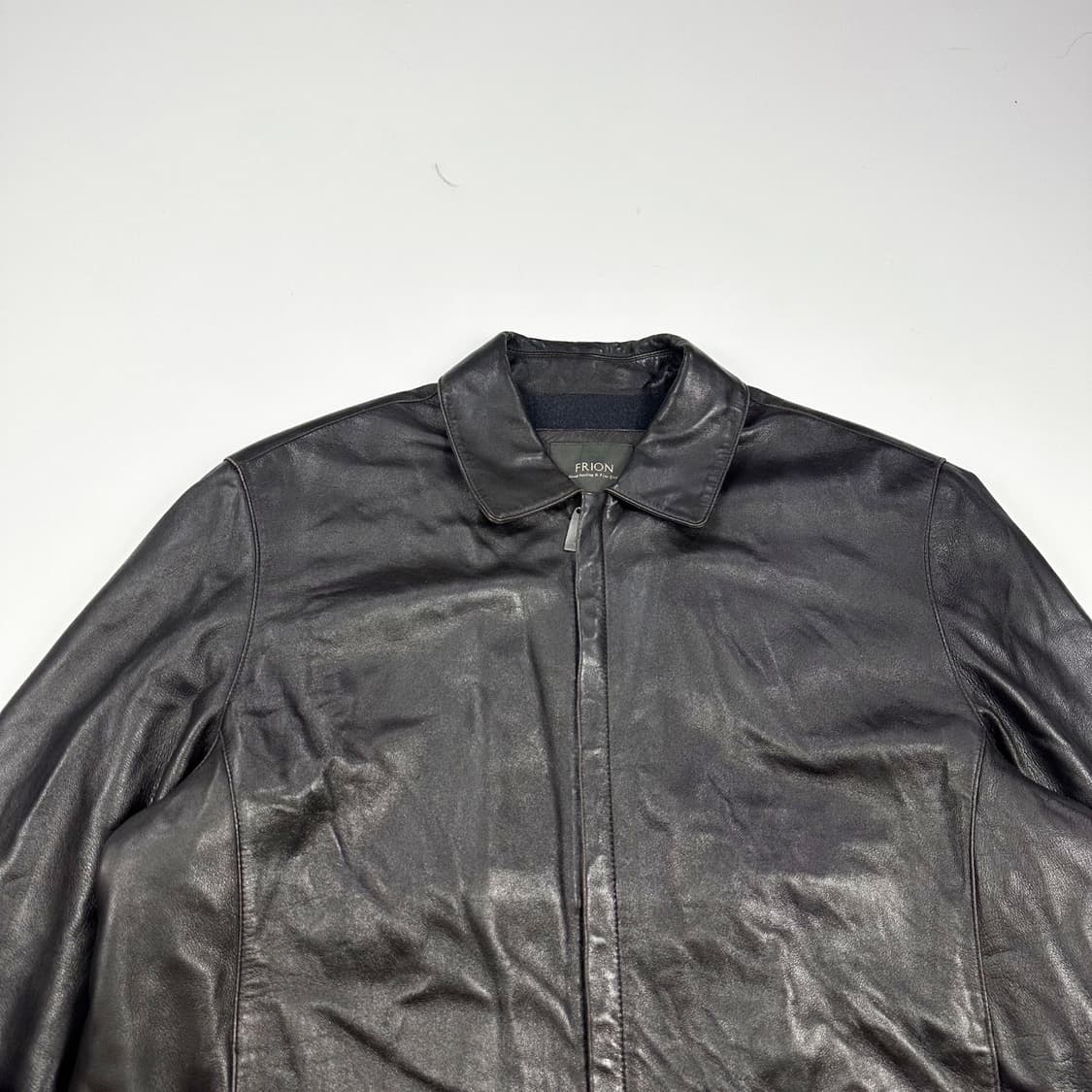 VTG 빈티지 양가죽 블랙 가죽자켓 (XL) 상품이미지1