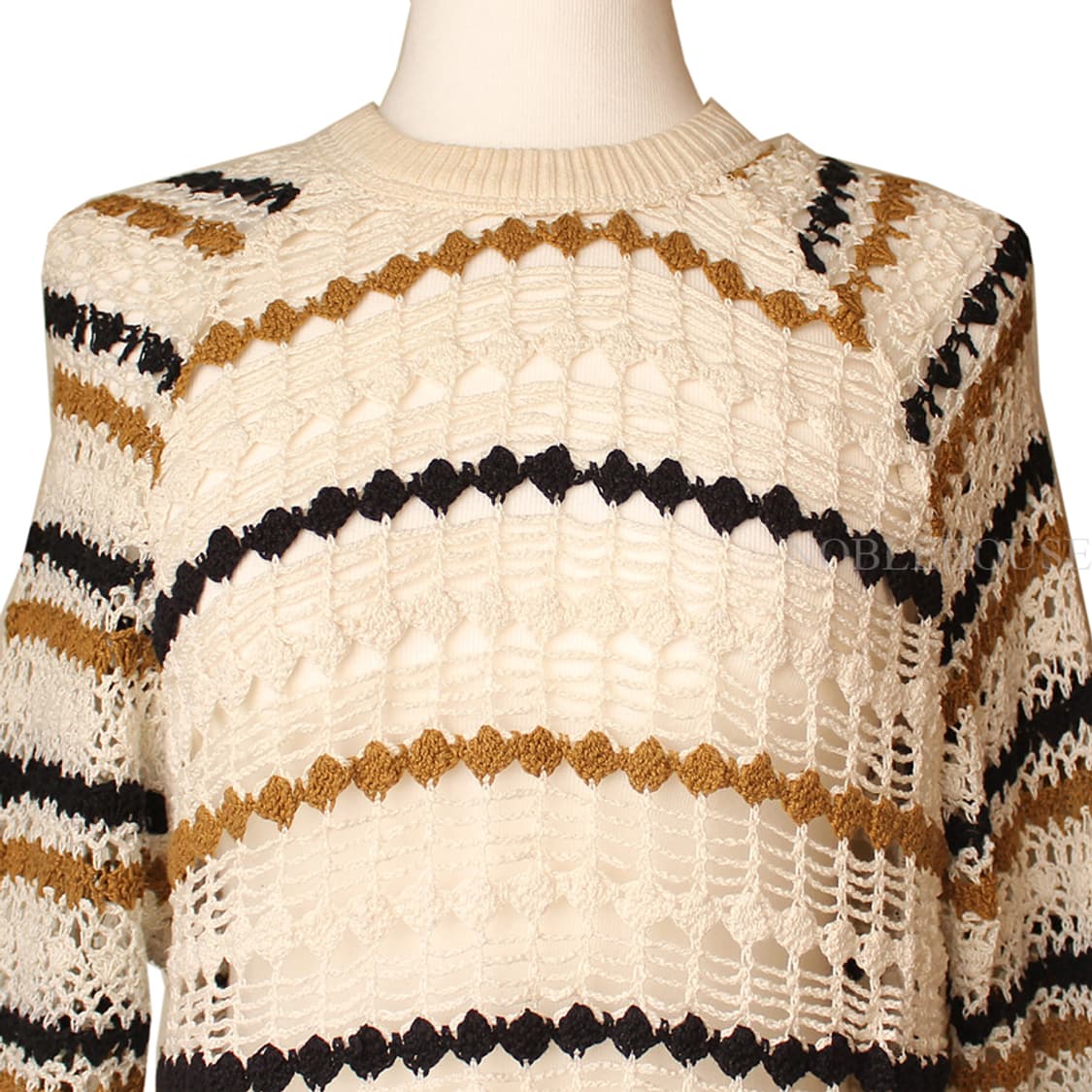 이자벨마랑 에뚜알 아이보리 스트라이프 그물 니트 44 상품이미지5