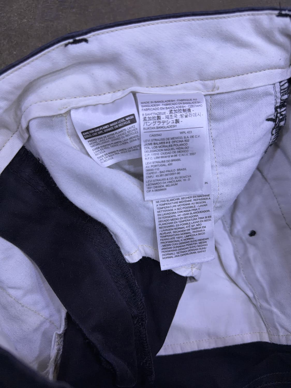 리바이스 캐쥬얼 코튼 면팬츠 치노팬츠 블랙 32 상품이미지9