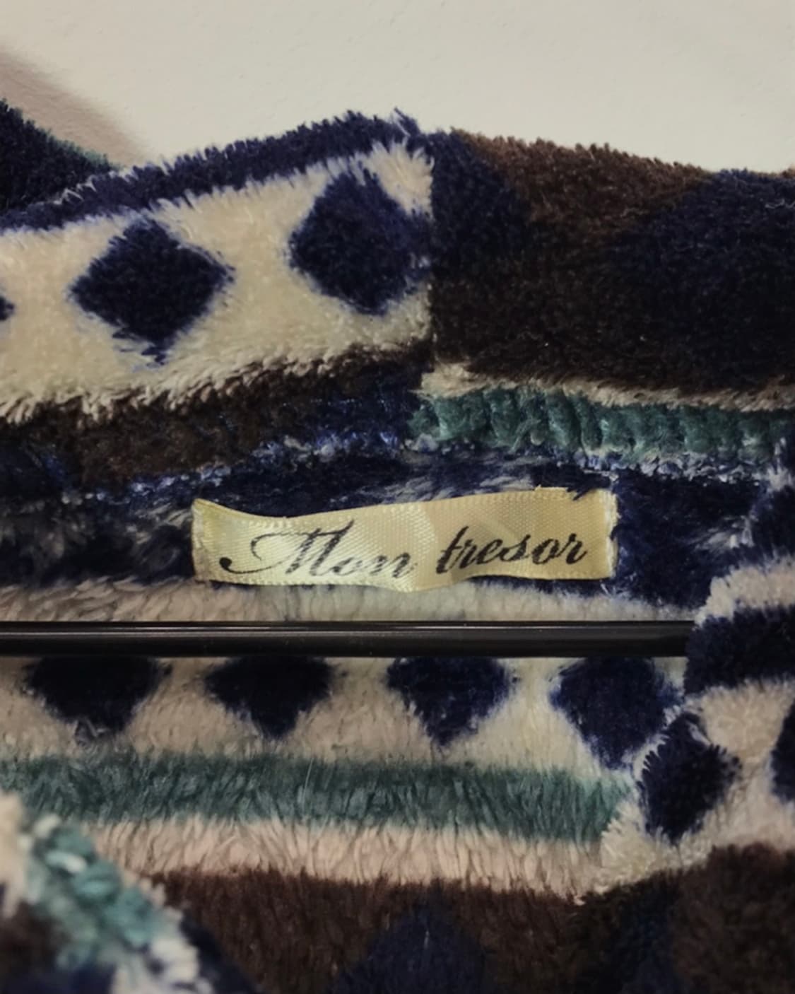 Jpn NordicPattern Hooded Fleece Cardigan 상품이미지3