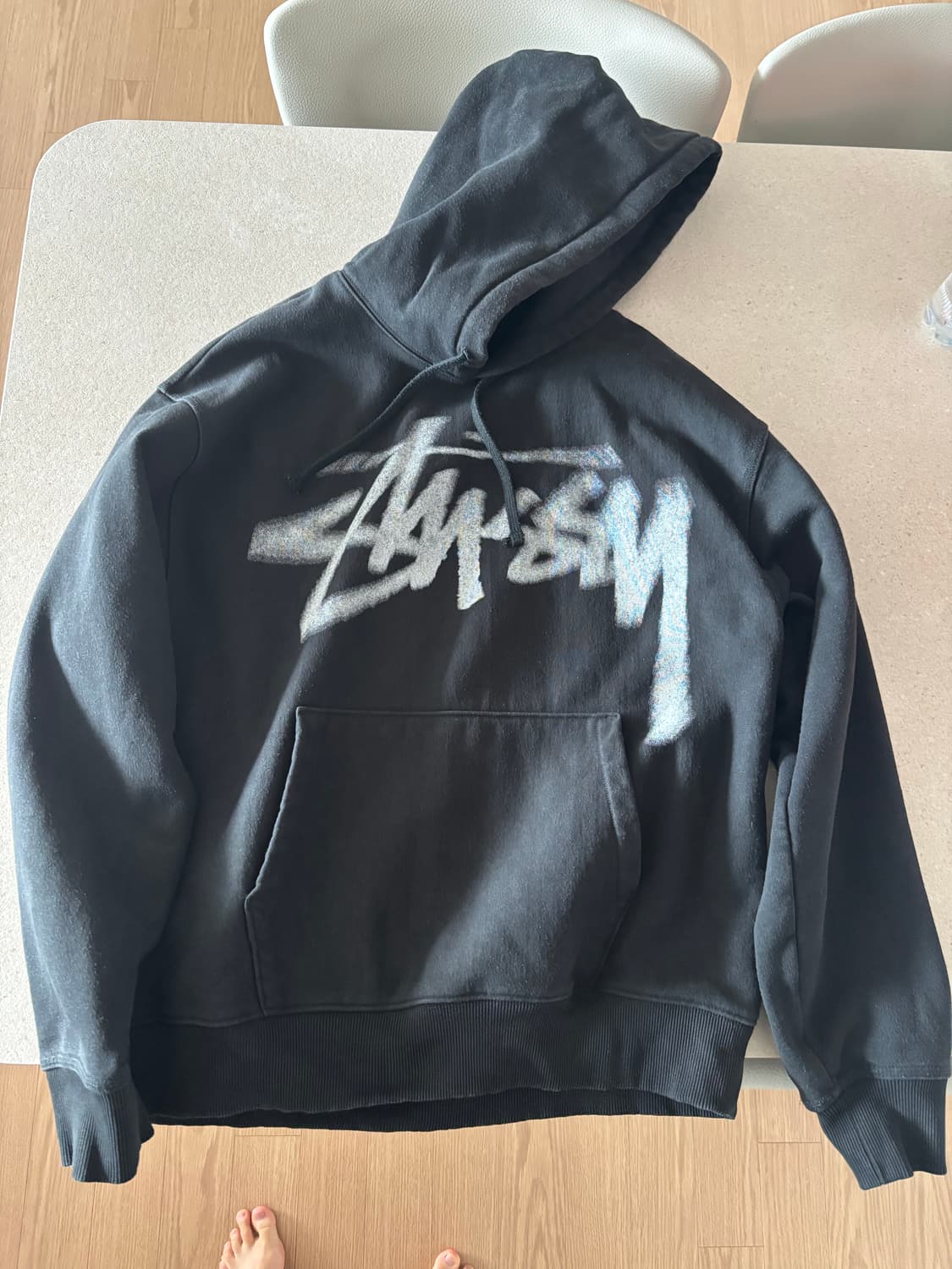 스투시 디지 스탁 후드 블랙 상품이미지3