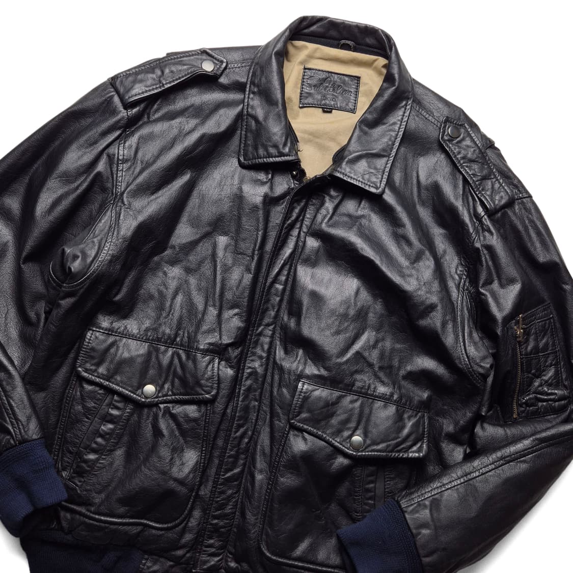 [LL] VTG 빈티지 소가죽 A-2 플라이트 자켓 상품이미지3