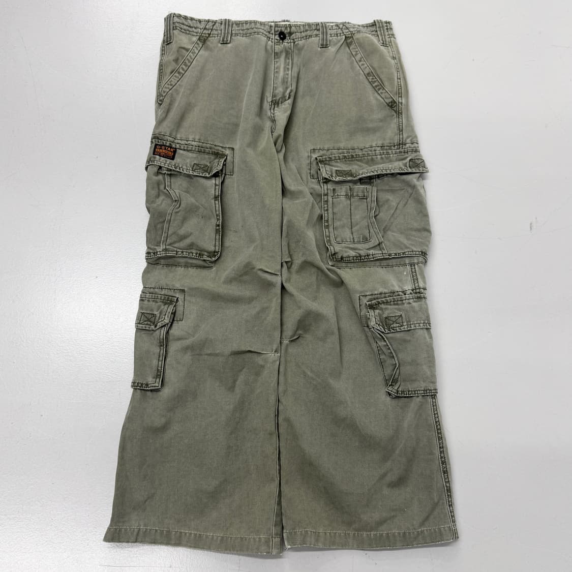 지스타 Y2K 멀티포켓 워싱 밀리터리 와이드 카고팬츠 상품이미지2