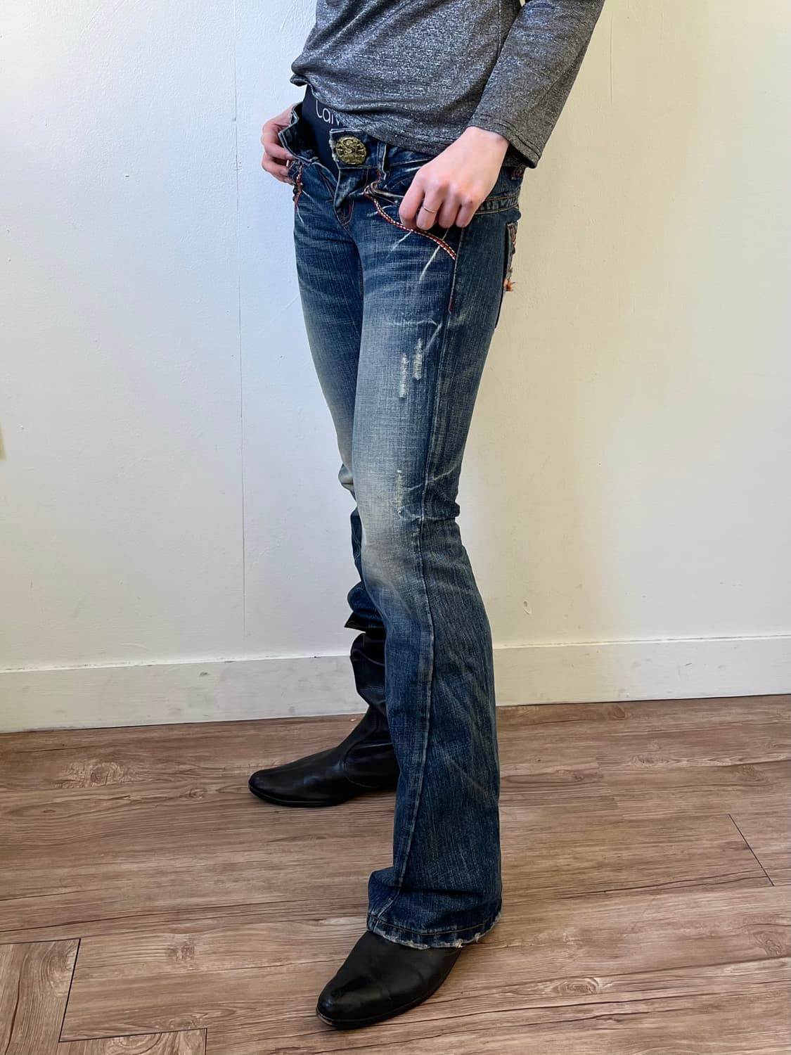 STUDIO R.P 로우라이즈 데님 팬츠 상품이미지6