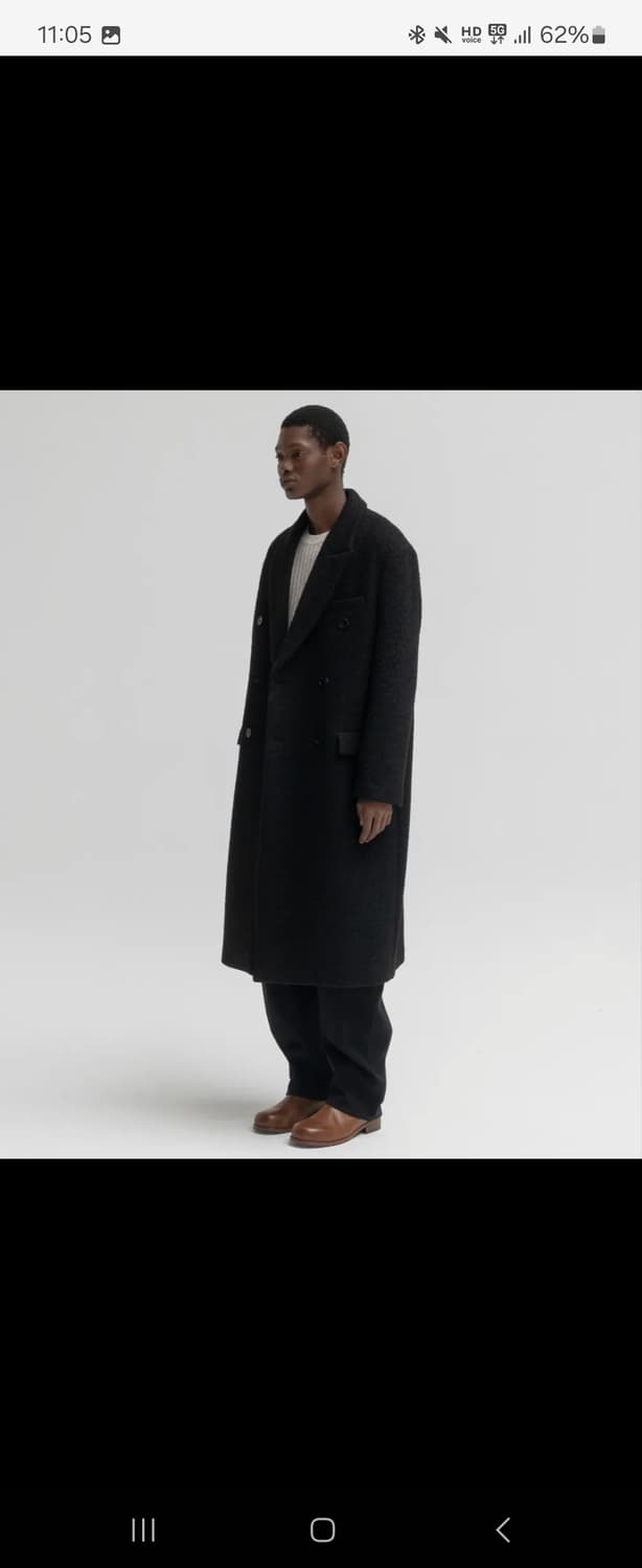 인사일런스 블랙 롱 코트 상품이미지4