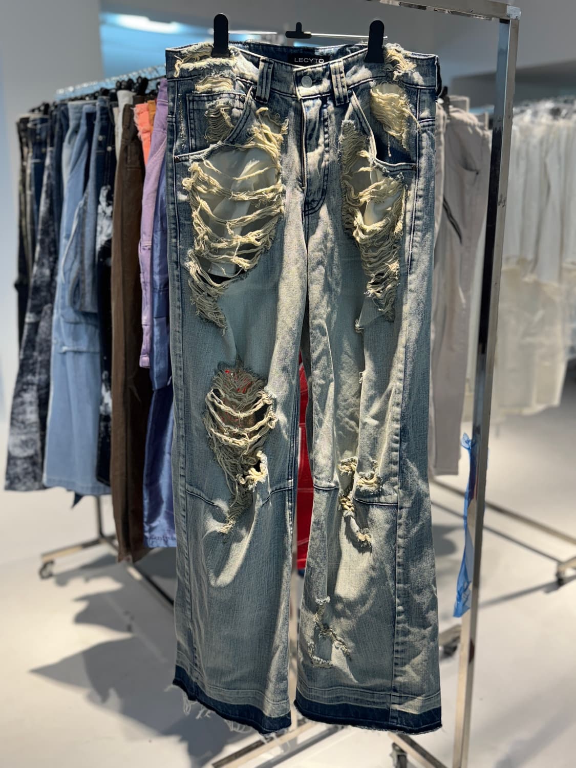 레씨토 Destroyed 데님팬츠 상품이미지1