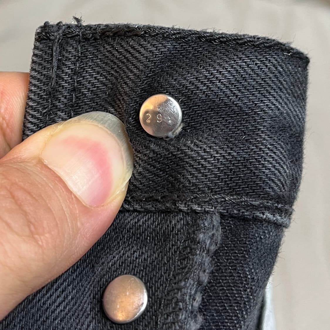 90s 리바이스 흑청 오렌지탭 Made in U.K. 1996년 12월 상품이미지4