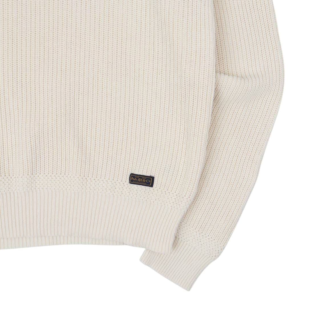 폴로 랄프로렌 아이보리 숄카라 골지 니트 상품이미지4