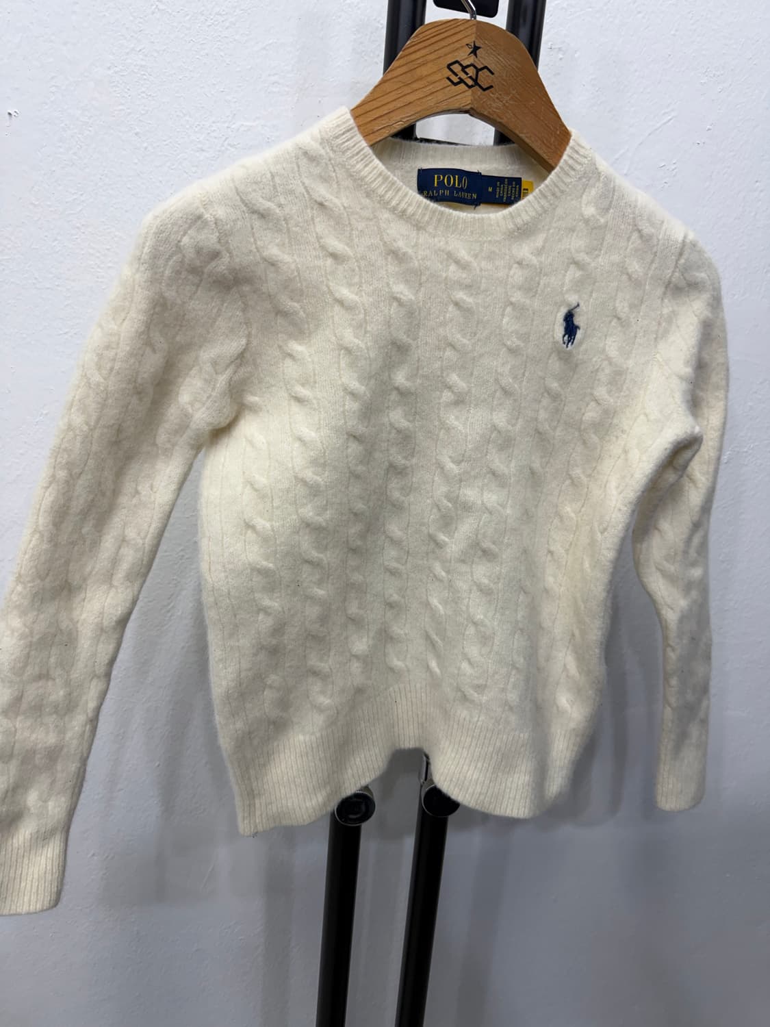 정품) 폴로랄프로렌 25ss 여성 케이블 니트 S 상품이미지2