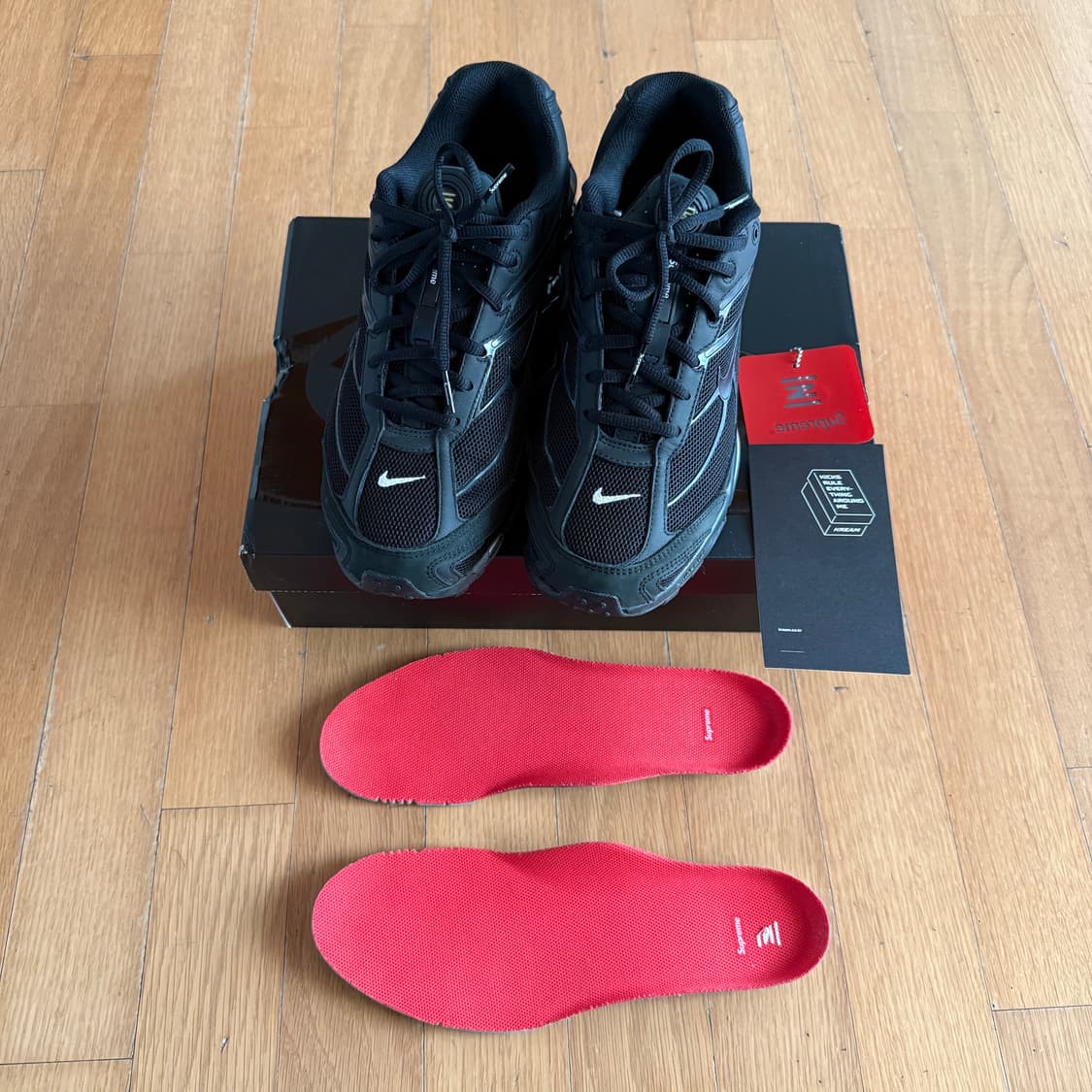 나이키 슈프림 샥스 라이드 2 블랙 270 상품이미지5