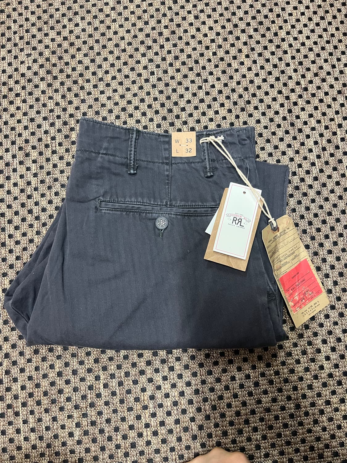 Rrl 더블알엘 헤링본 필드팬츠 블랙 33/32 상품이미지2