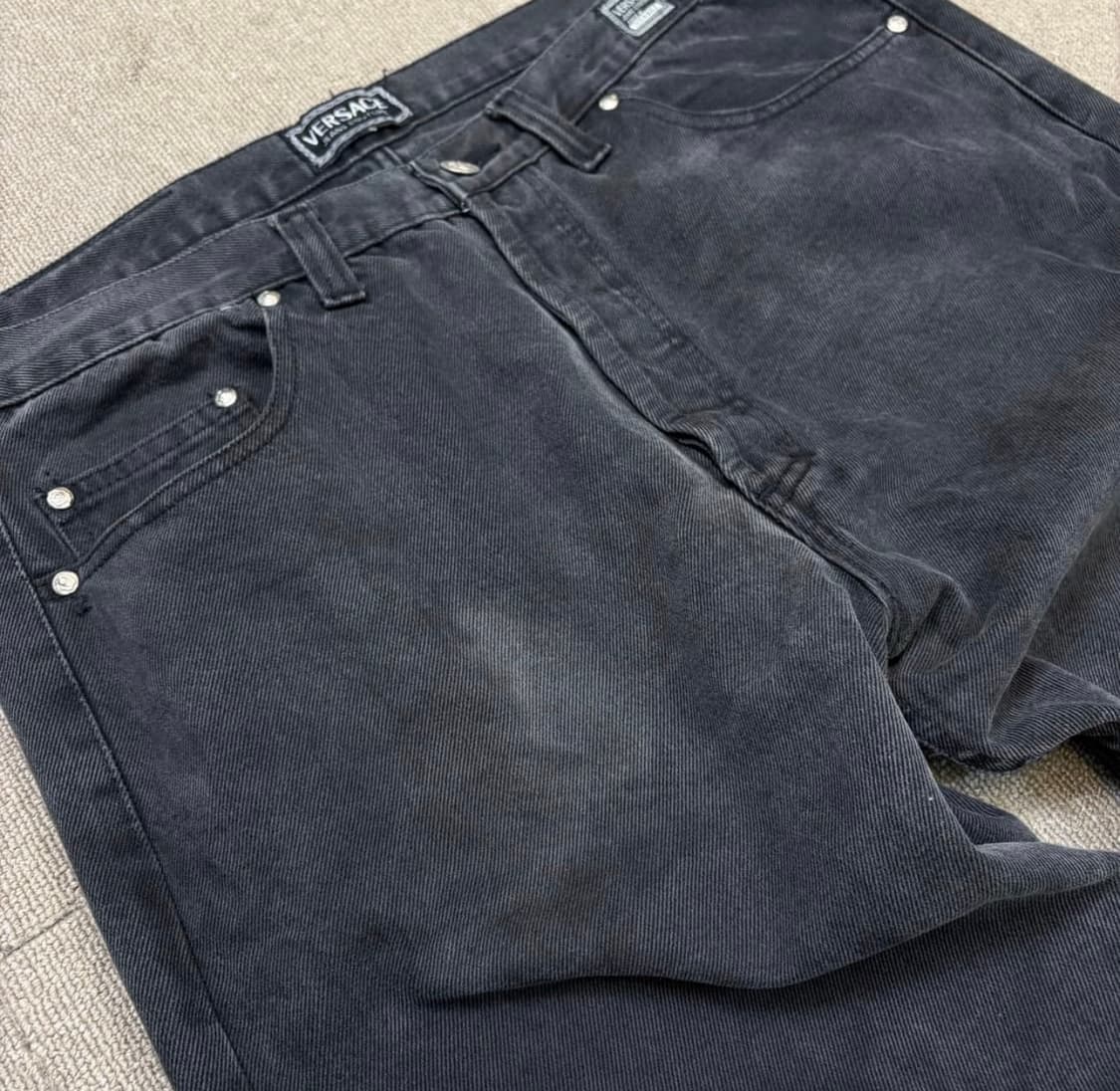 베르사체 꾸뛰르 흑청 데님 상품이미지2