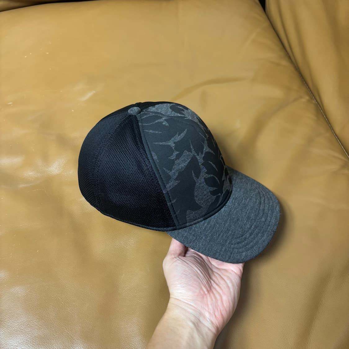 DIESEL 디젤 플라워 블랙 메쉬 6패널 볼캡 모자 (Black) 상품이미지3