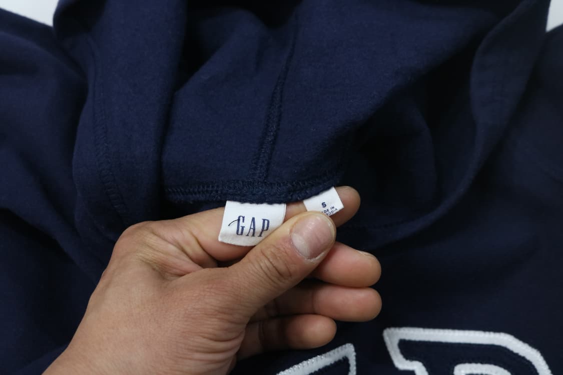 GAP 갭 빈티지 아치 로고 네이비 후드 티셔츠 (S) 상품이미지6