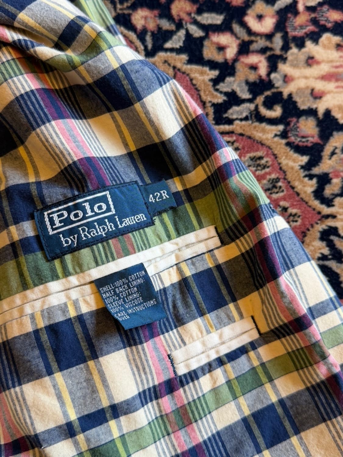 폴로 랄프로렌 마드라스 체크 자켓 105 상품이미지5