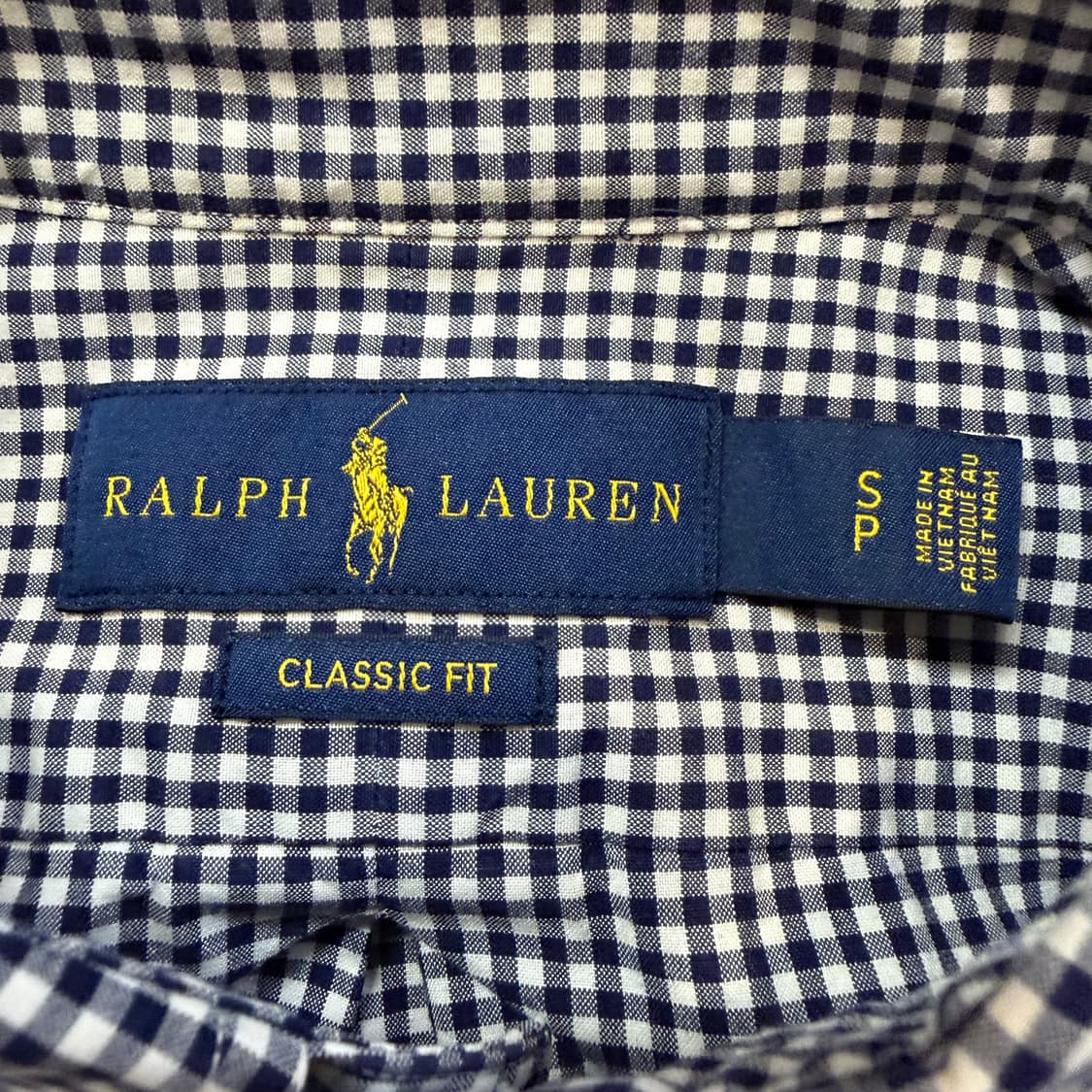랄프로렌 클래식핏 깅엄체크 셔츠 상품이미지3