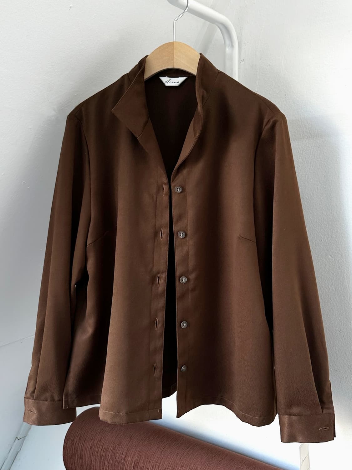 Brushed fabric design collar shirt 상품이미지8