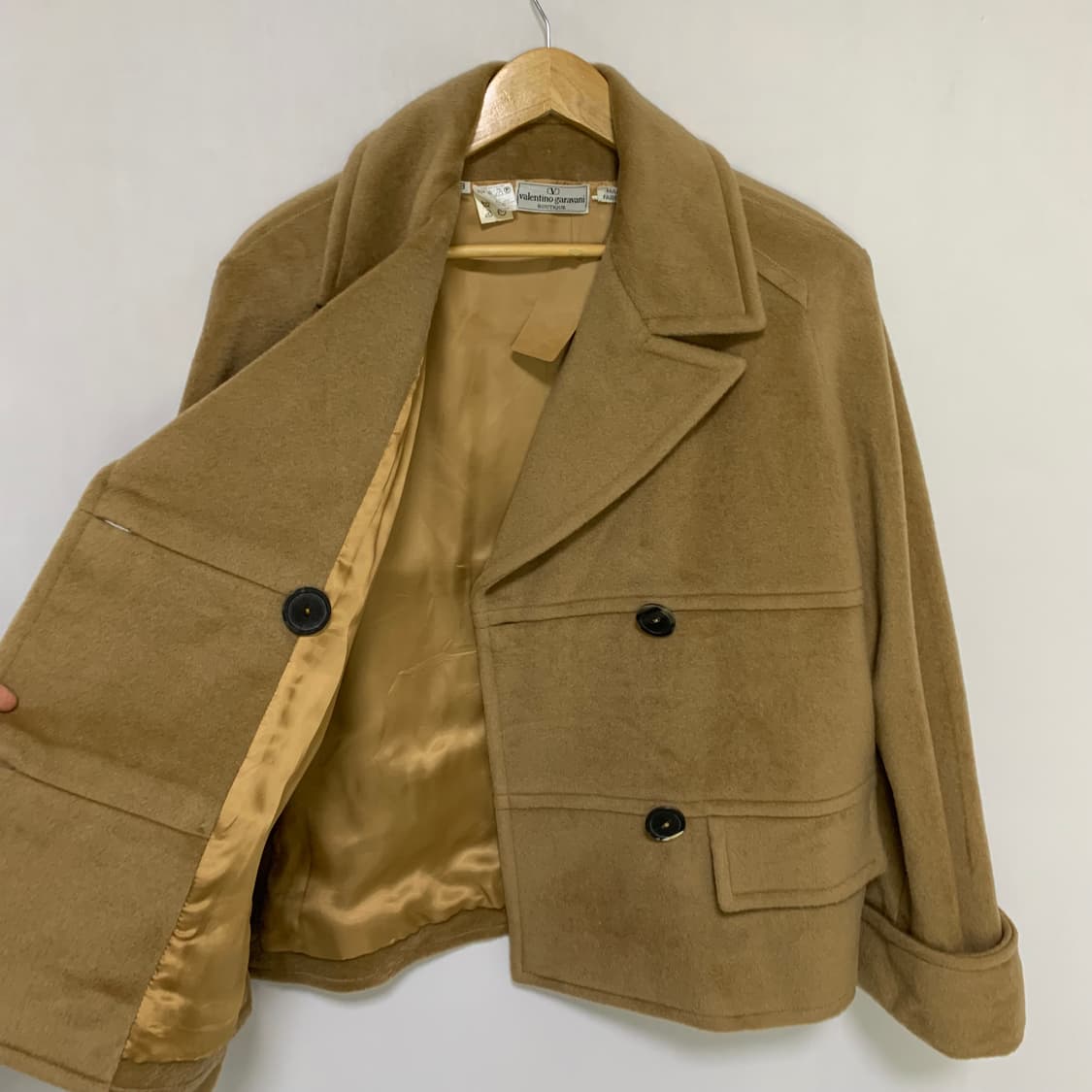 발렌티노 이태리 빈티지 하프 숏코트 더블버튼 피코트 상품이미지8