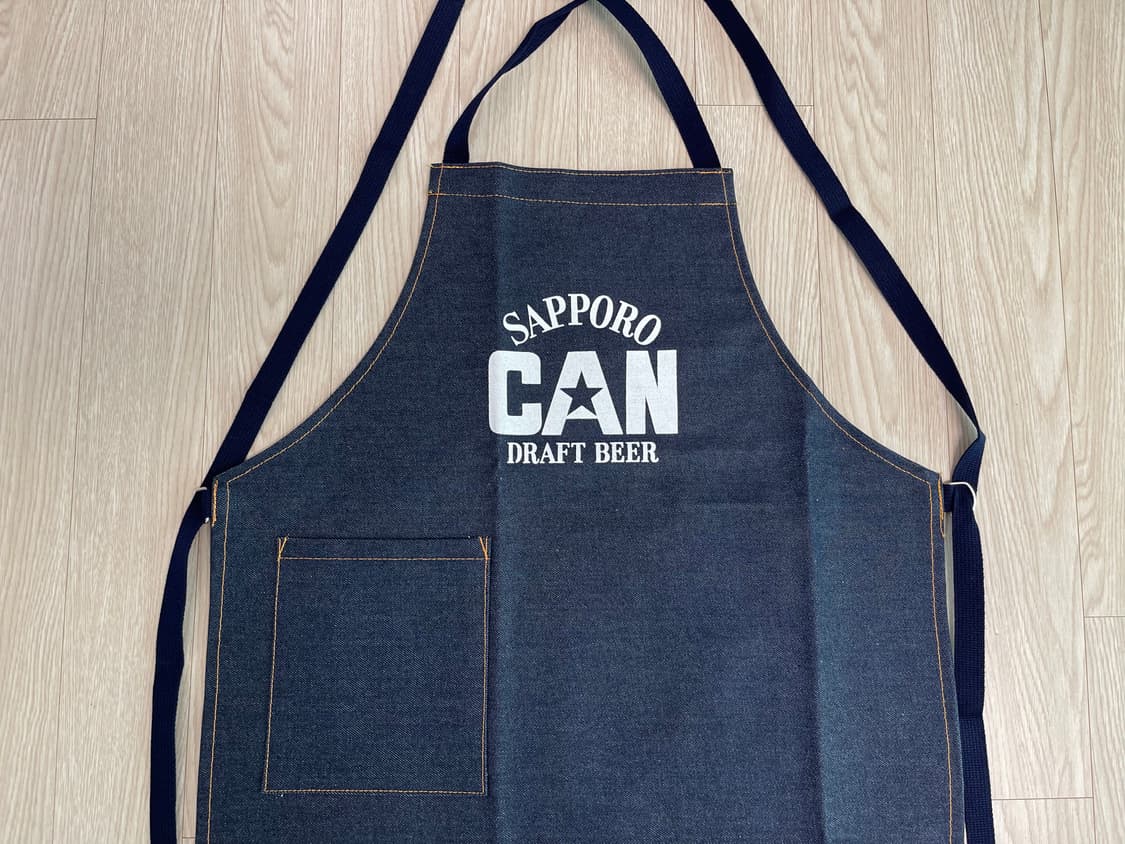 삿포로 캔맥주 빈티지 셀비지 앞치마 7번 90s 상품이미지2