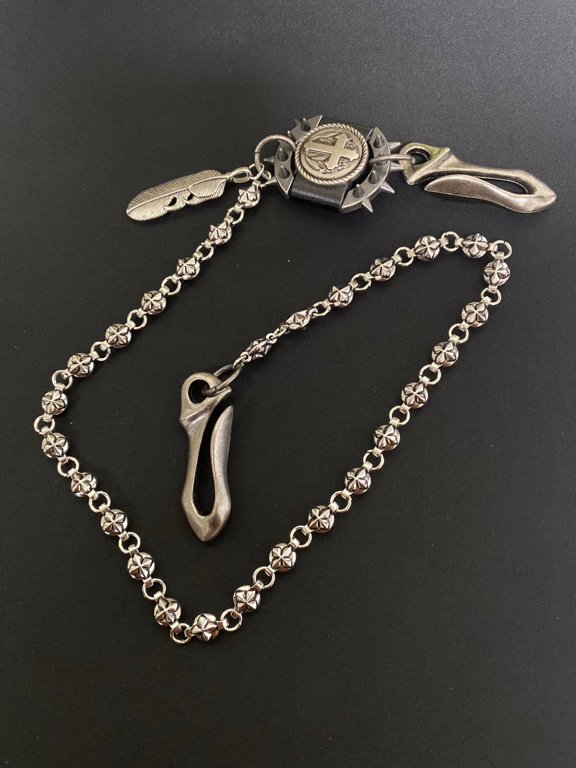 빈티지 크로스 팬츠 체인 상품이미지2