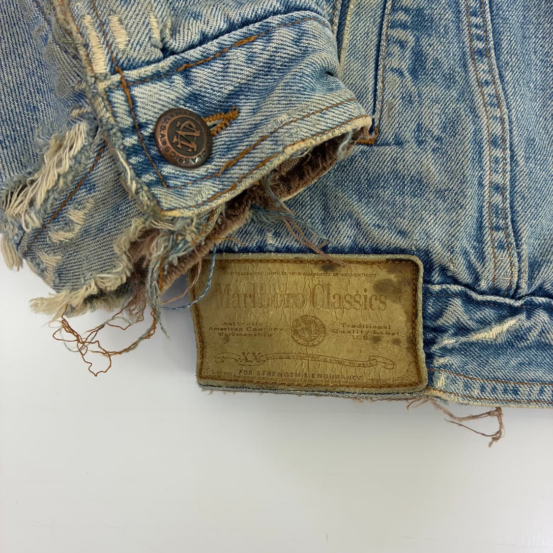 Marlboro   말보루 클래식 90,s 블랭킷 데님 자켓 상품이미지4