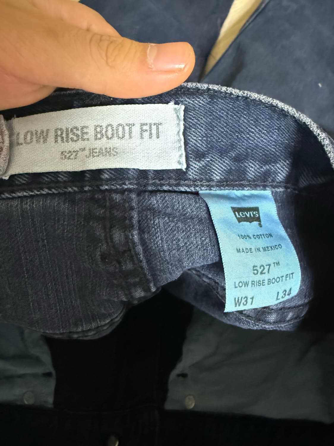 리바이스 527 31x34 흑청 부츠컷 상품이미지4