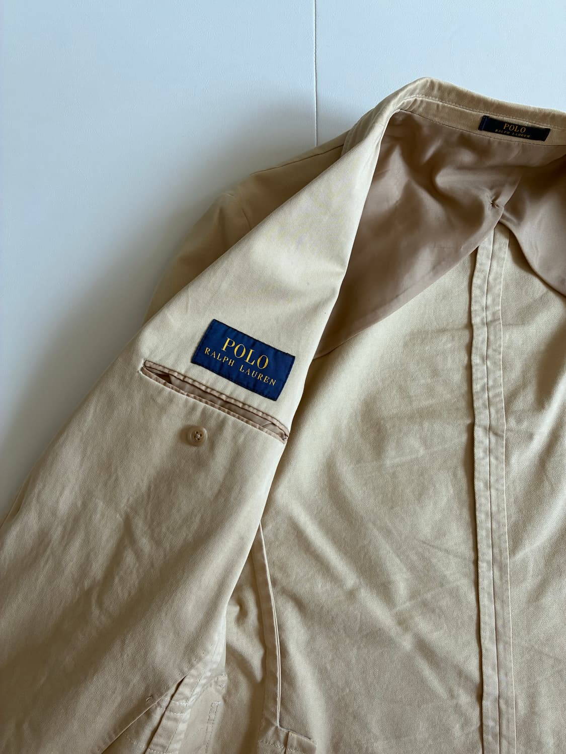 폴로 랄프로렌 블레이저 3B 베이지 XS 95 상품이미지3