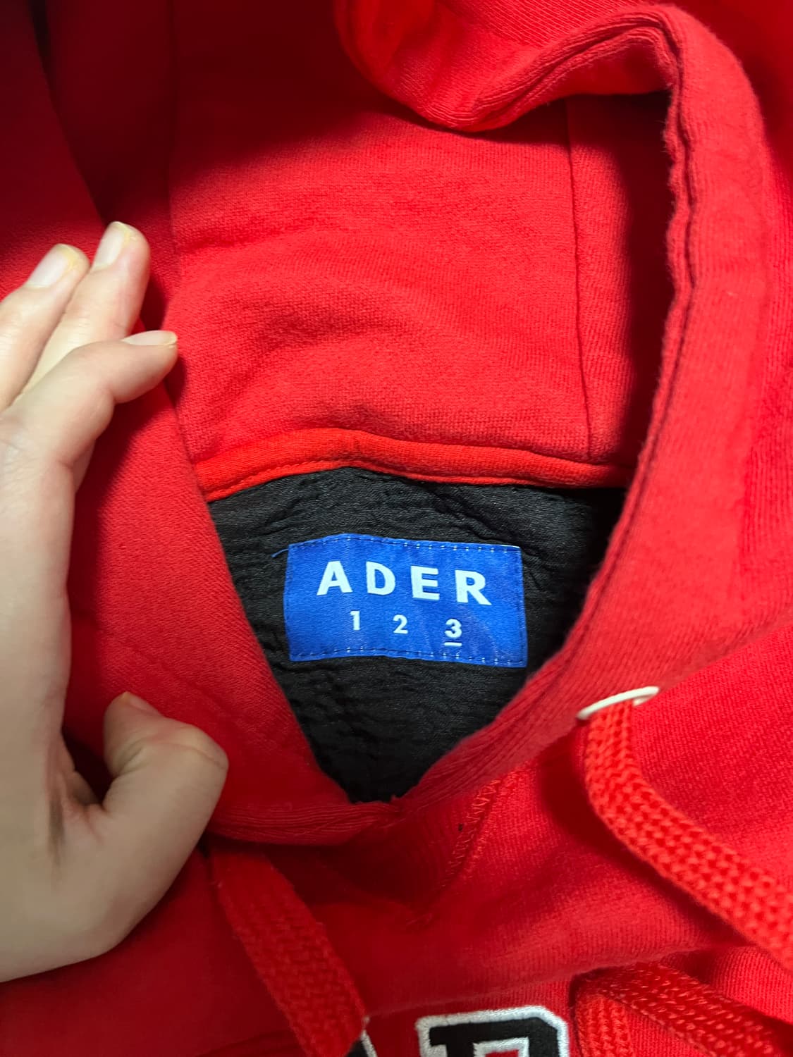 아더에러 레드 후디 L 상품이미지7