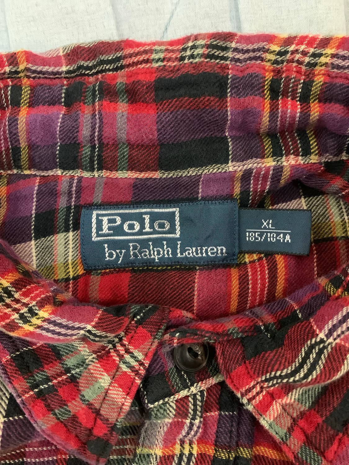 폴로 랄프로렌 레드 체크 셔츠 상품이미지3