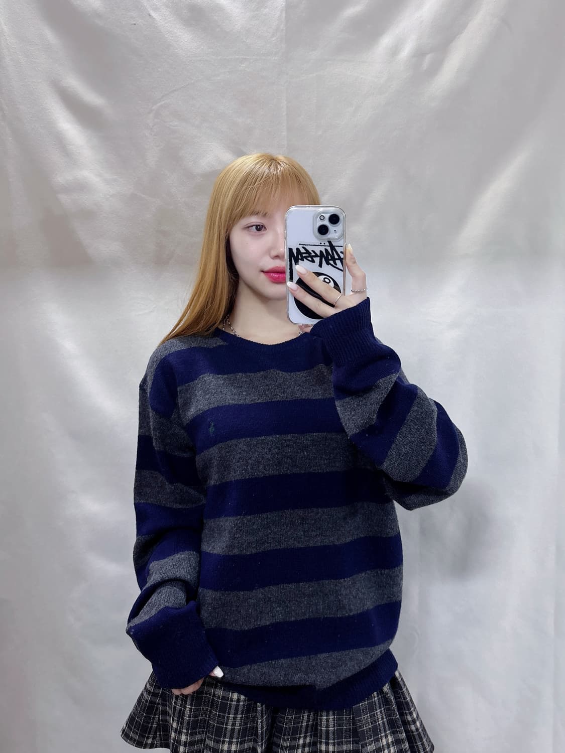 폴로 랄프로렌 그린포니 단가라 라운드 니트  상품이미지2