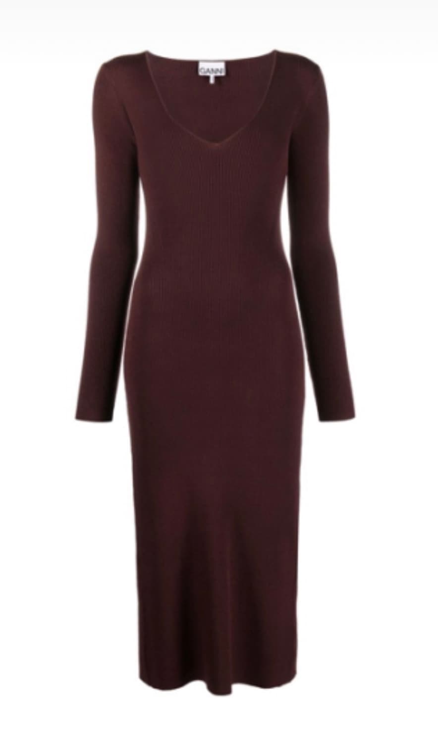 정가 32만) 가니 브이넥 미디 드레스 상품이미지4