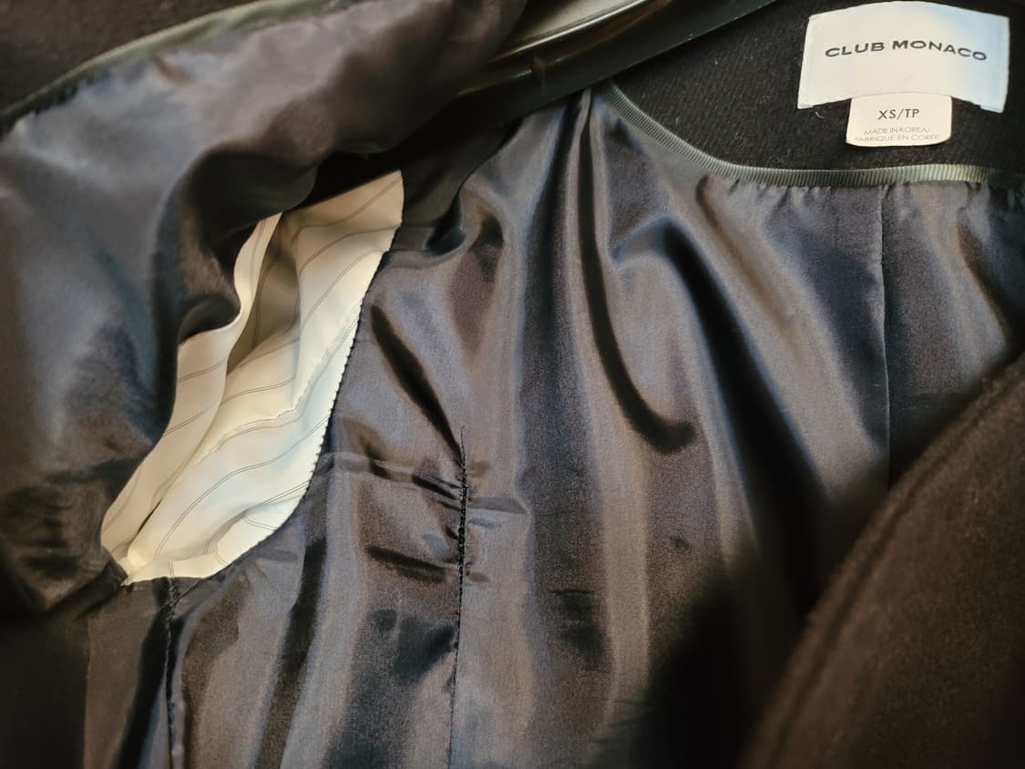 클럽모나코 울100 피코트 여성 아우터 하프코트 다크네이비 상품이미지6