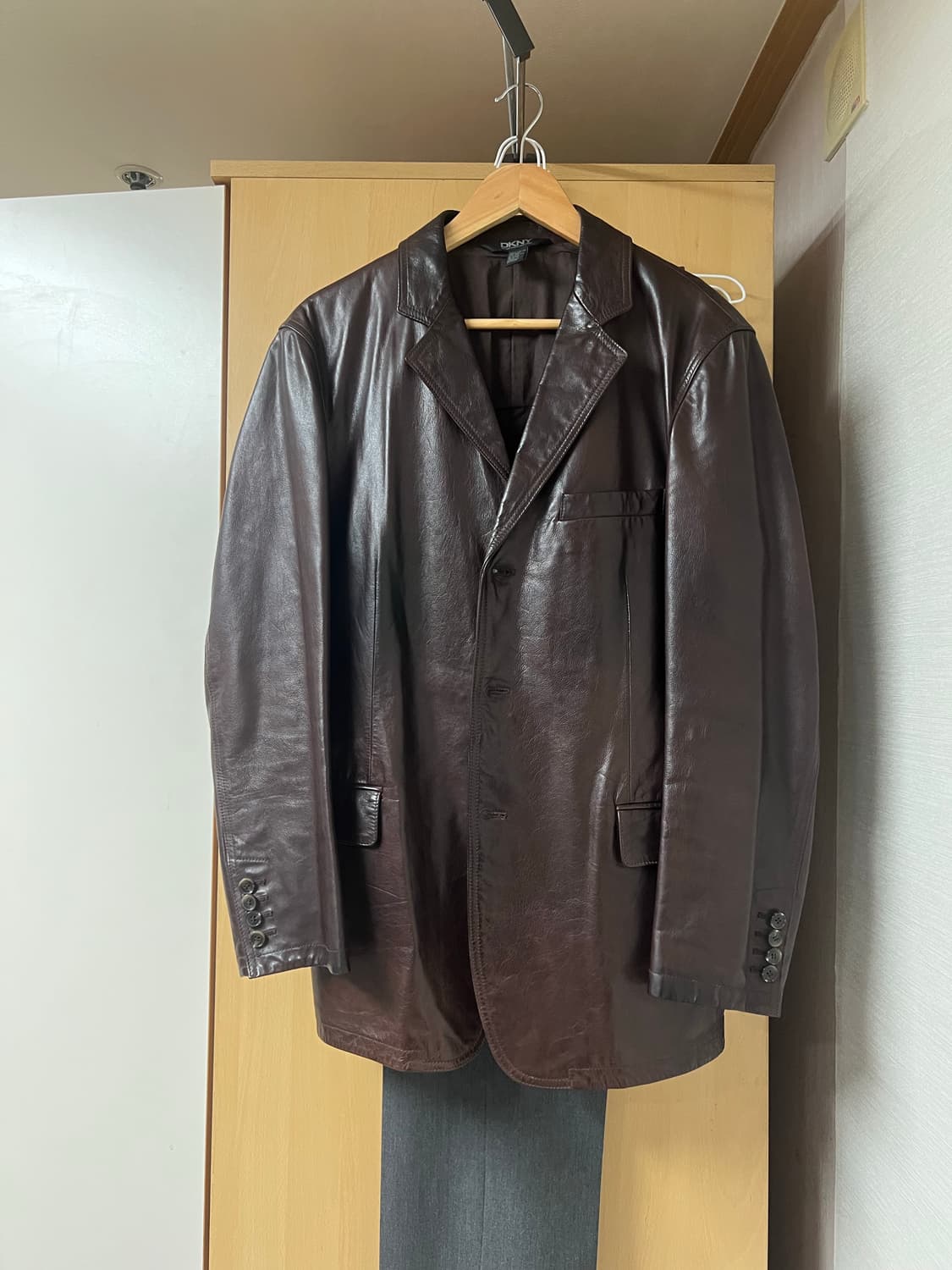 Dkny 레더 블레이저 상품이미지1