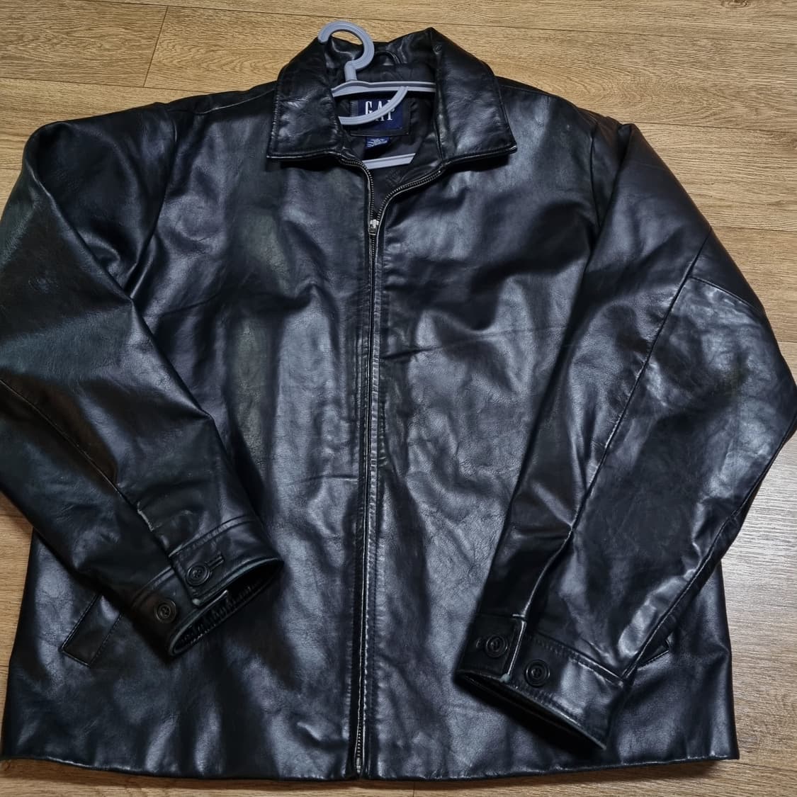 올드갭 레더 블랙자켓 L 상품이미지1