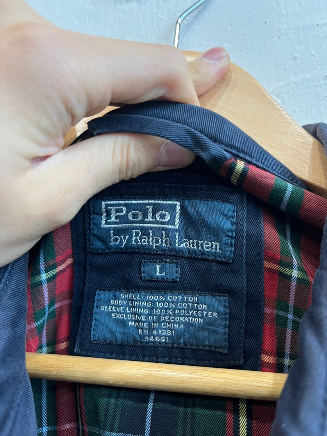 폴로랄프로렌 바이스윙 블루종 자켓 네이비 L 상품이미지3