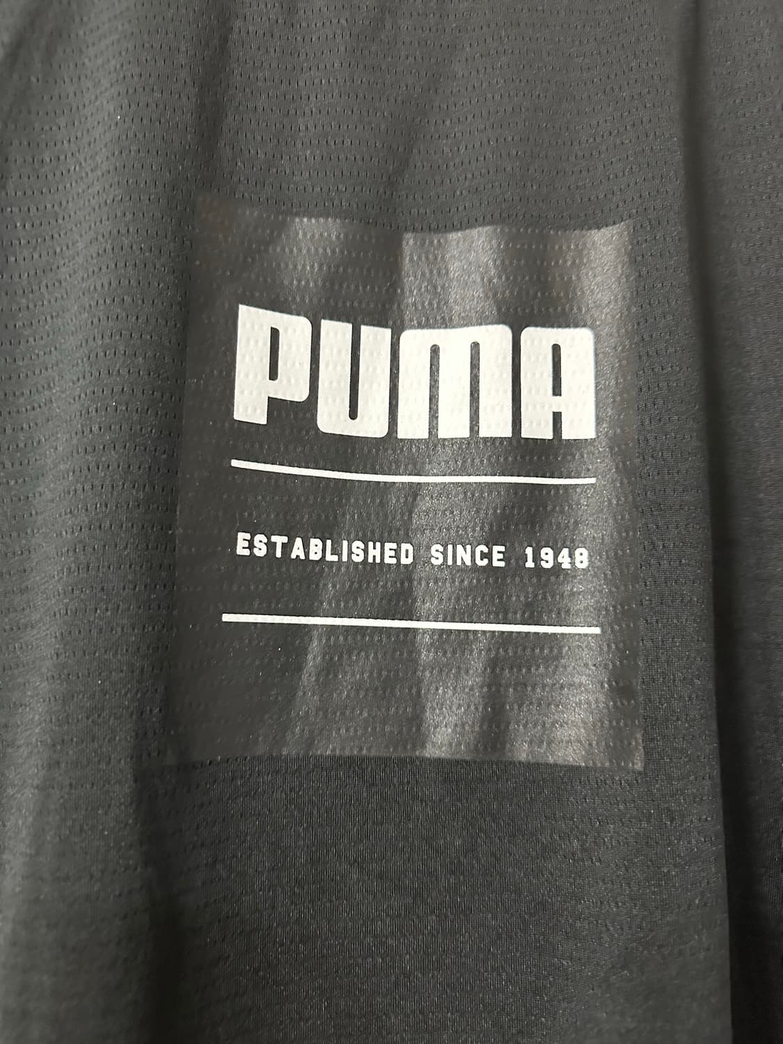 푸마 PUMA 블랙 기능성 메쉬 반팔 티셔츠 실측 M 스포츠웨어 상품이미지2
