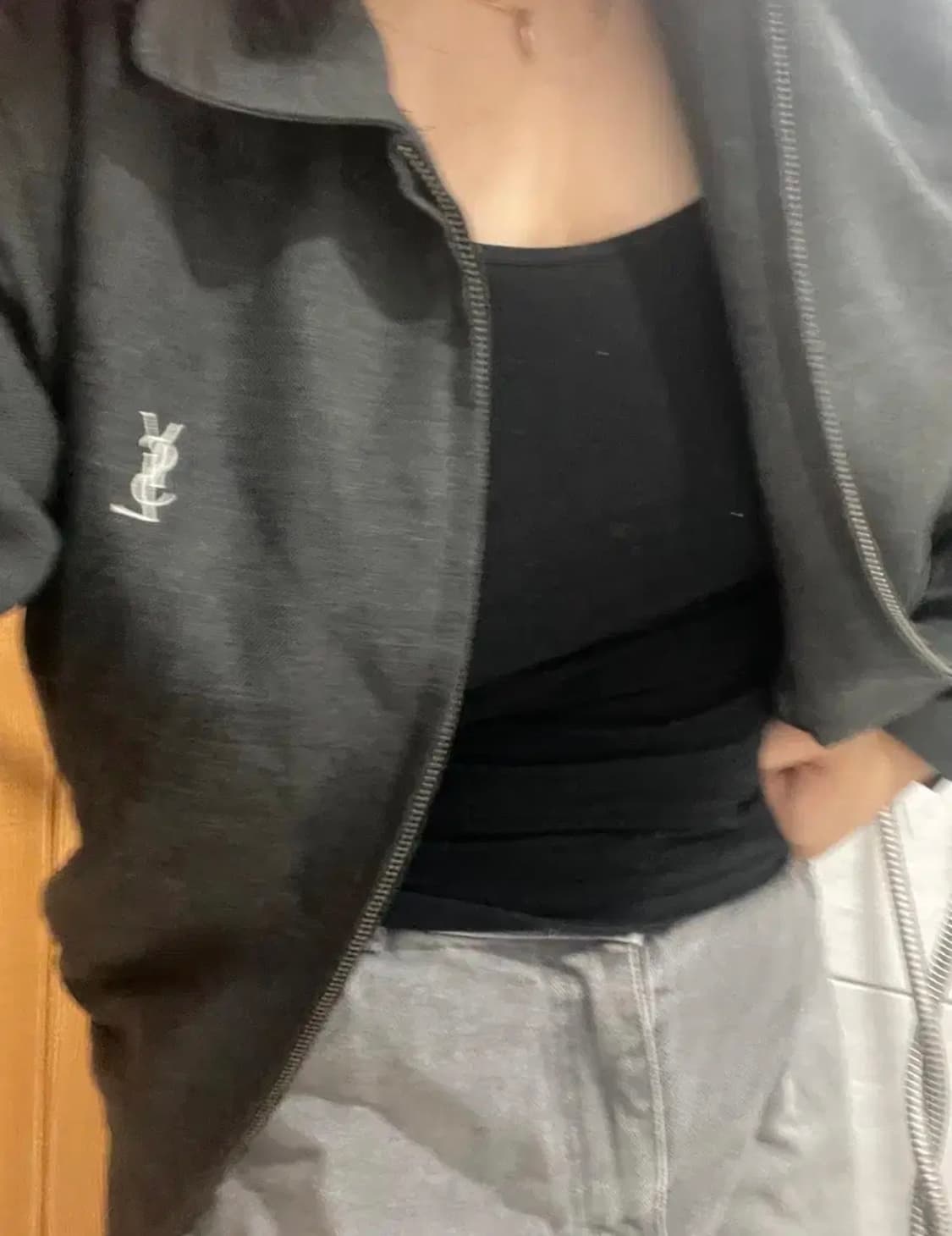 입생로랑 빈티지 블루종 자켓 상품이미지1