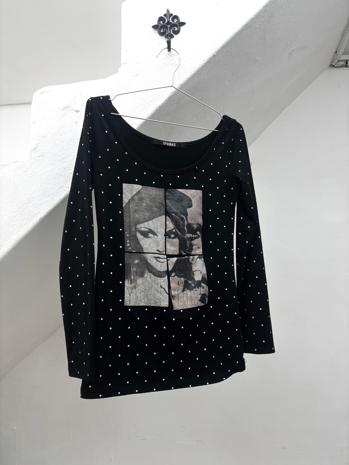 Lip service dot print long sleeve   상품이미지3