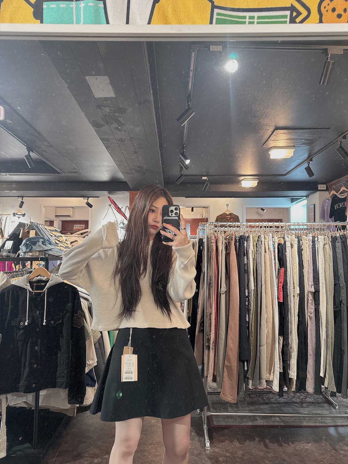clove 클로브 블랙 미니 스커트 골프 새상품 S 상품이미지6