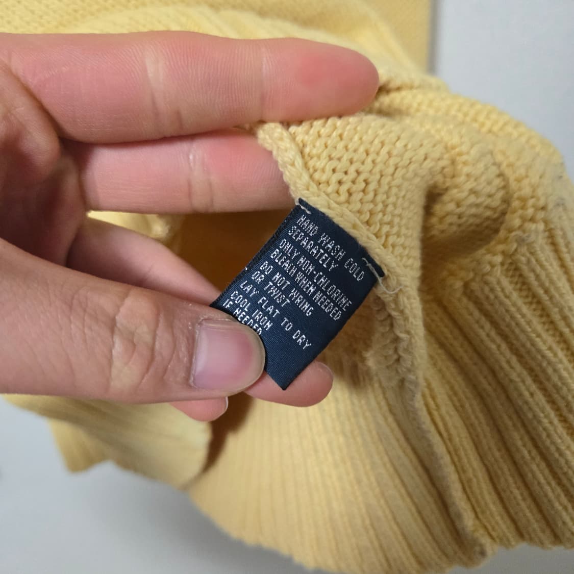 폴로랄프로렌 옐로우 오버핏 니트 / 남성 니트/ 남자 니트 상품이미지3