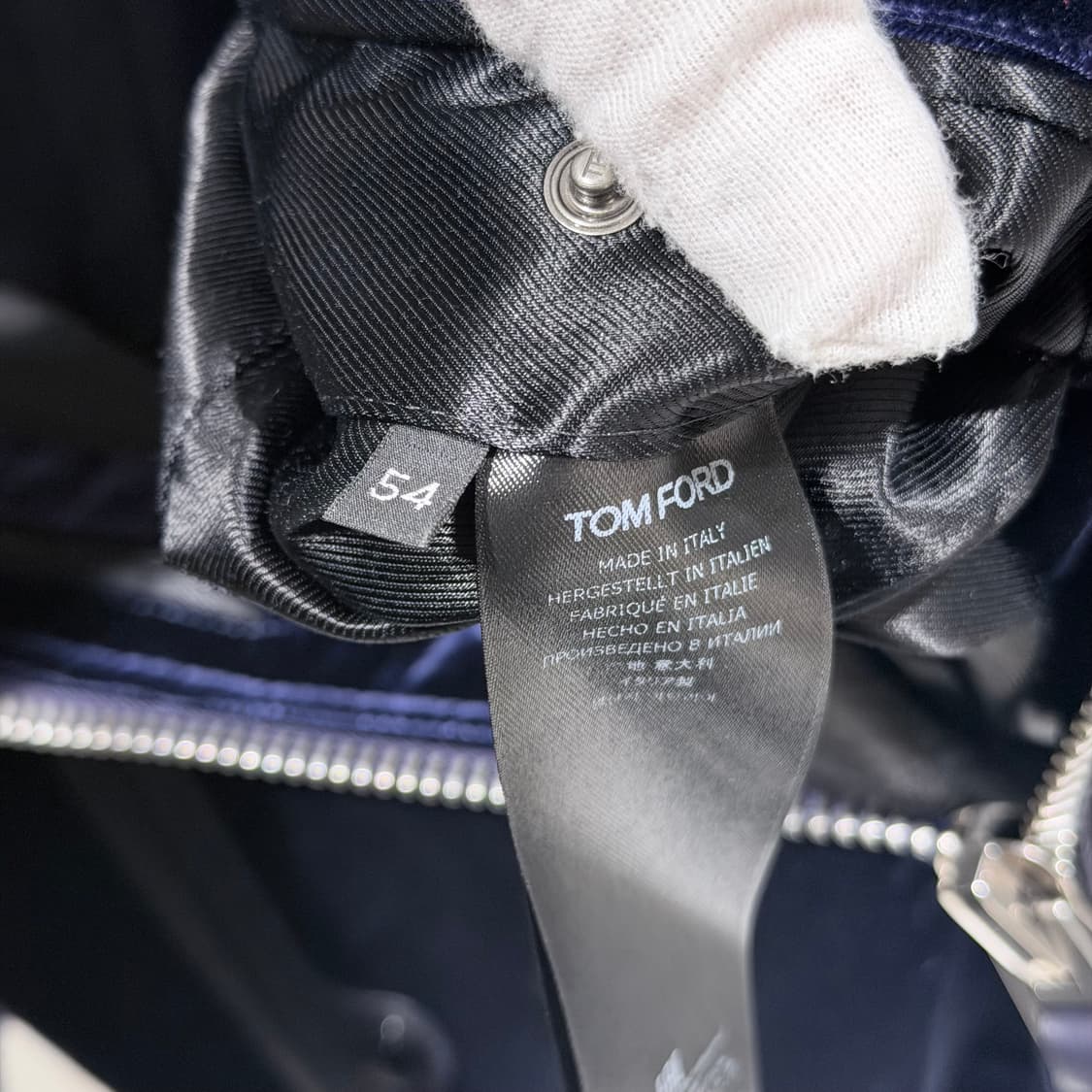 (A+/54) / 톰포드 벨벳 드로스트링 후드 집업 상품이미지7